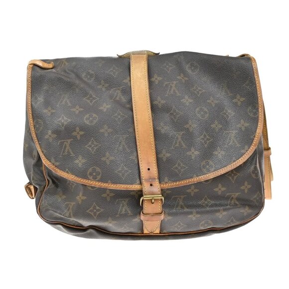 LOUIS VUITTON Saumur 35 Shoulder Bag Monogram Leather BN France M42254 39KB323 - Picture 3 of 16